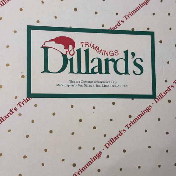 Vintage Blown Glass Christmas Ornaments Dillard's Trimmings Purple Gold Set of 2 - Picture 3 of 5